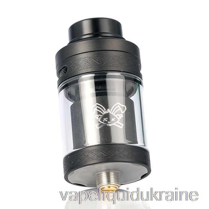 Vape Liquid Ukraine Hellvape DEAD RABBIT V2 25mm RTA Matte Black (White Logo)